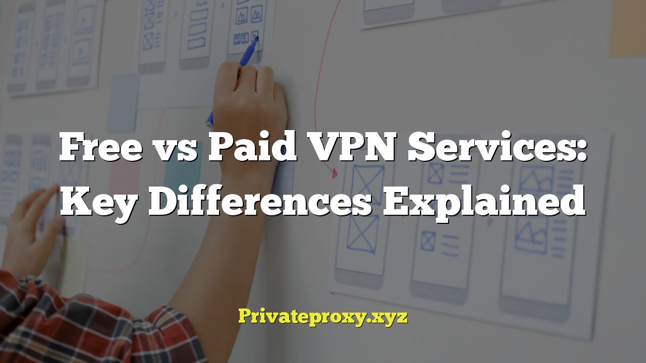 Free vs Paid VPN Services: Key Differences Explained