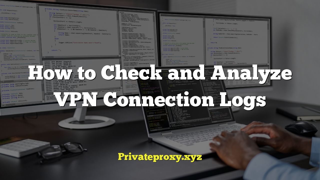 How to Check and Analyze VPN Connection Logs