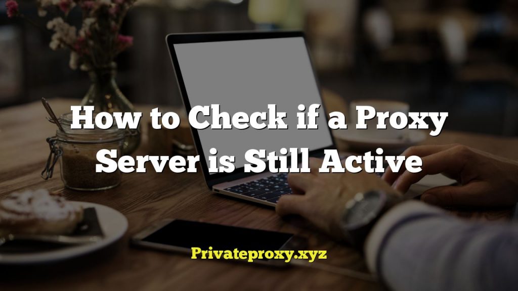 How to Check if a Proxy Server is Still Active