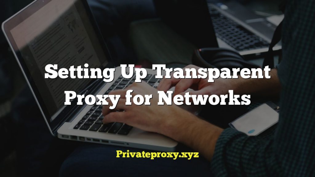 Setting Up Transparent Proxy for Networks